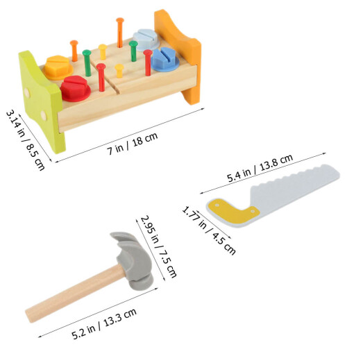 Ensemble Banc De Frappe En Bois Pour Bébé 1