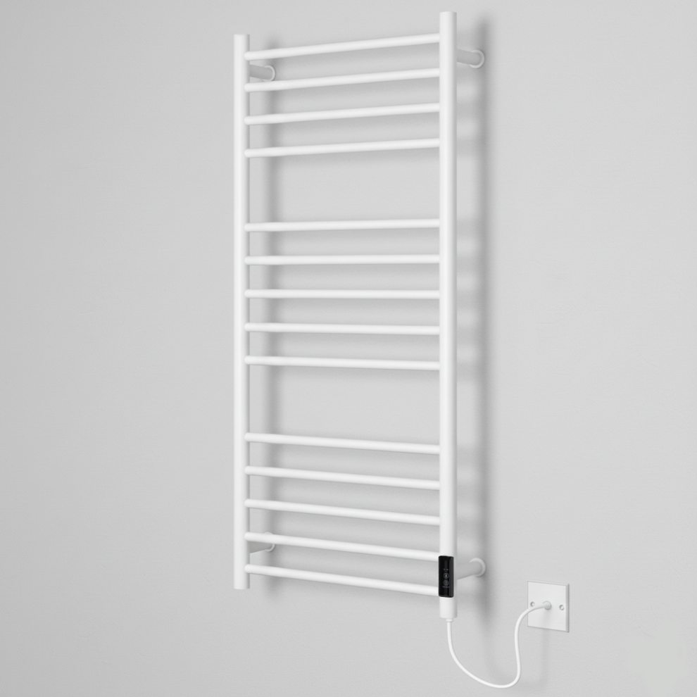 (500Mm) Larne White Dry Electric Towel Rails 5065000317232