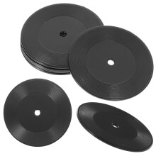 6 Unidades Mini Disco Simulado Para Casa De Muñecas