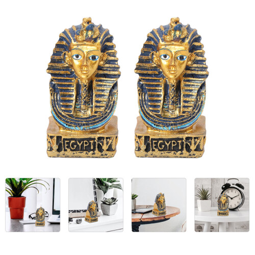 2 Pièces Décoration Résine Toutankhamun Pour Maison 2
