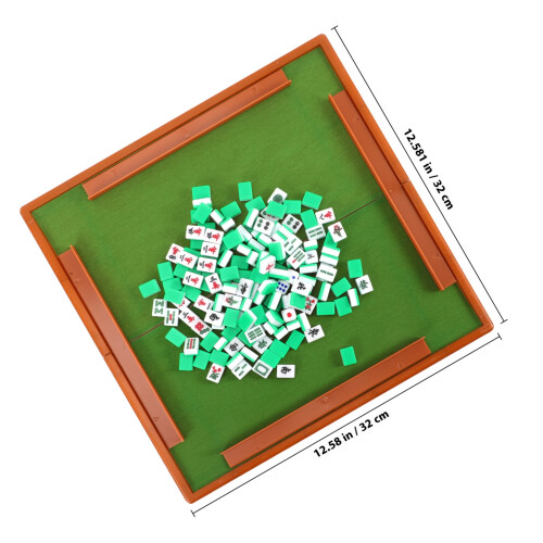 1 Set Mini Kit De Mahjong Transparent Pour Maison Et Voyage 1