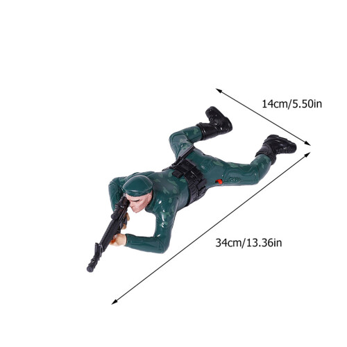 1 Pièce Jouet Soldat Ramper Électrique Et 1