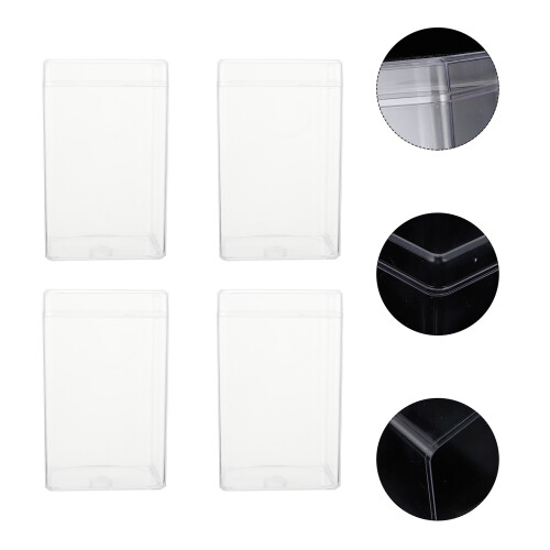 4 Pièces Boîte Exposition Transparente Anti-Poussière 2
