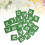 100 Pièces Paillettes Bois Naturel Vert Alphabet Bébé 9