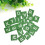 100 Pièces Paillettes Bois Naturel Vert Alphabet Bébé 7