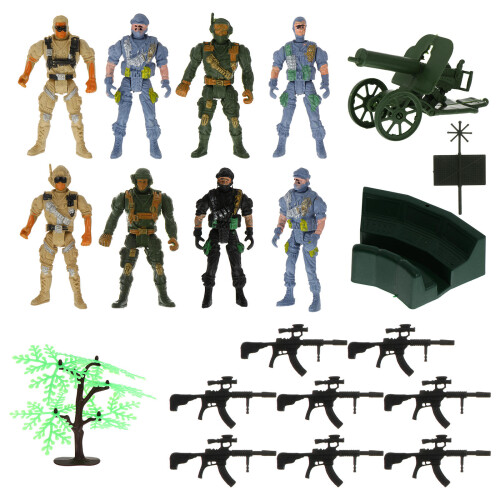 19 Pièces/1 Ensemble Soldat Simulation Jouet 2