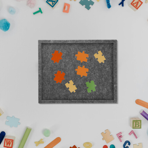 6 Pièces Plateaux Empilables En Feutre Pour Puzzles 2