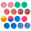 25Pcs Bright Assorted Color Elastic Bouncy Balls For Kids 9
