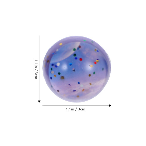 10 Pièces Balles Rebondissantes Anti‐Stress Élastiques Format 1