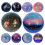 10 Pièces Balles Rebondissantes Anti‐Stress Élastiques Format 6