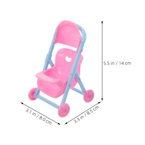 8 Pièces Poussette Bébé Miniature Pour Maison De 1