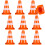 10 Pcs Mini Traffic Cones For Kids Learning And Sand Table Play 3