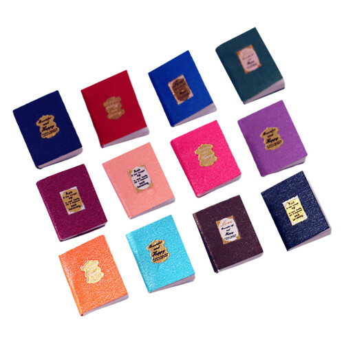 24 Pcs Miniature Dollhouse Books Model
