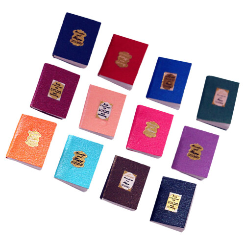 24 Pcs Miniature Dollhouse Books Model 1