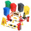 1 Set Miniature Traffic Building Accessory Sand Table Street Layout 1