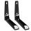 One Pair Adjustable Microwave Wall Mount Bracket Shelf Stainless Steel 11
