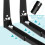 One Pair Adjustable Microwave Wall Mount Bracket Shelf Stainless Steel 7
