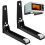 One Pair Adjustable Microwave Wall Mount Bracket Shelf Stainless Steel 10