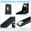 One Pair Adjustable Microwave Wall Mount Bracket Shelf Stainless Steel 9