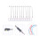 10Pcs Stainless Steel 1/150 Model Railway Train Led Light 5