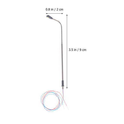 10Pcs Stainless Steel 1/150 Model Railway Train Led Light 1