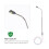 10Pcs Stainless Steel 1/150 Model Railway Train Led Light 8