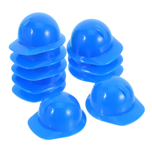 10 Pièces Mini Chapeau De Construction En Plastique Pour