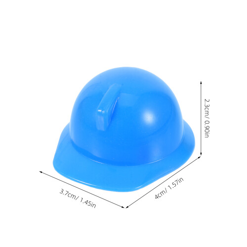 10 Pièces Mini Chapeau De Construction En Plastique Pour 1
