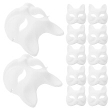 12St Halve Vosmaskers Voor Kinderen DIY Papiermaskers
