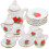One Set Porcelain Diy Miniature Dollhouse Kitchen Tea Ware 1:12 7