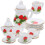 One Set Porcelain Diy Miniature Dollhouse Kitchen Tea Ware 1:12 4