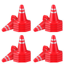 20Pcs Mini Plastic Traffic Cones For Kids Roadblock Signs