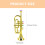 1Pc Imitation Musical Instrument Toy Trumpet Learning Tool 3