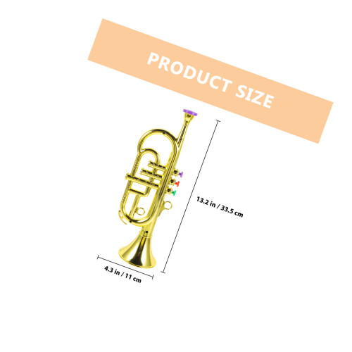 1Pc Imitation Musical Instrument Toy Trumpet Learning Tool 1
