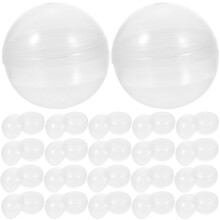 50 Pcs Vending Machine Empty Round Clear Capsules