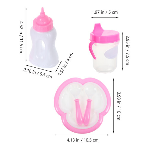 Botella Leche Y Cubiertos Bebé 1