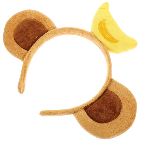 Monkey Ears Headband With Banana Animal Cosplay Accessory