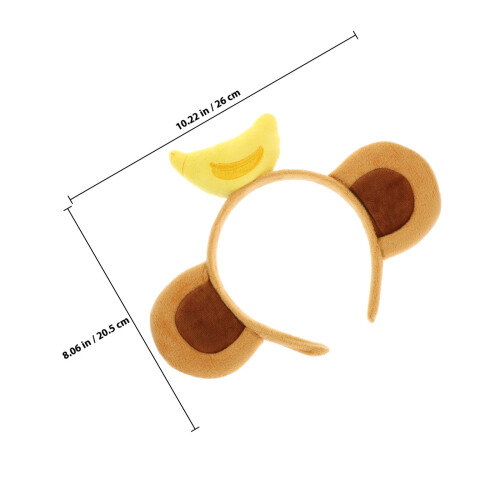 Monkey Ears Headband With Banana Animal Cosplay Accessory 1