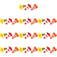 30Pcs Miniature Traffic Cones And Road Signs Pretend Play Toys