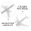 4Pcs Micro Landscape Airplane Model For Sand Table Plastic Aircraft 7