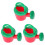 3Pcs Baby Bathing Toy Watering Pot Pool Container 6