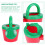 3Pcs Baby Bathing Toy Watering Pot Pool Container 7