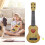 Children Small Imitated Ukulele Mini Guitar 44cm Light Brown 7