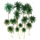 15Pcs Scenery Model Coconut Palm Trees For Ho N Z Scale 7