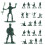 100Pcs Mini Soldier Figures For Sand Table Decoration 3