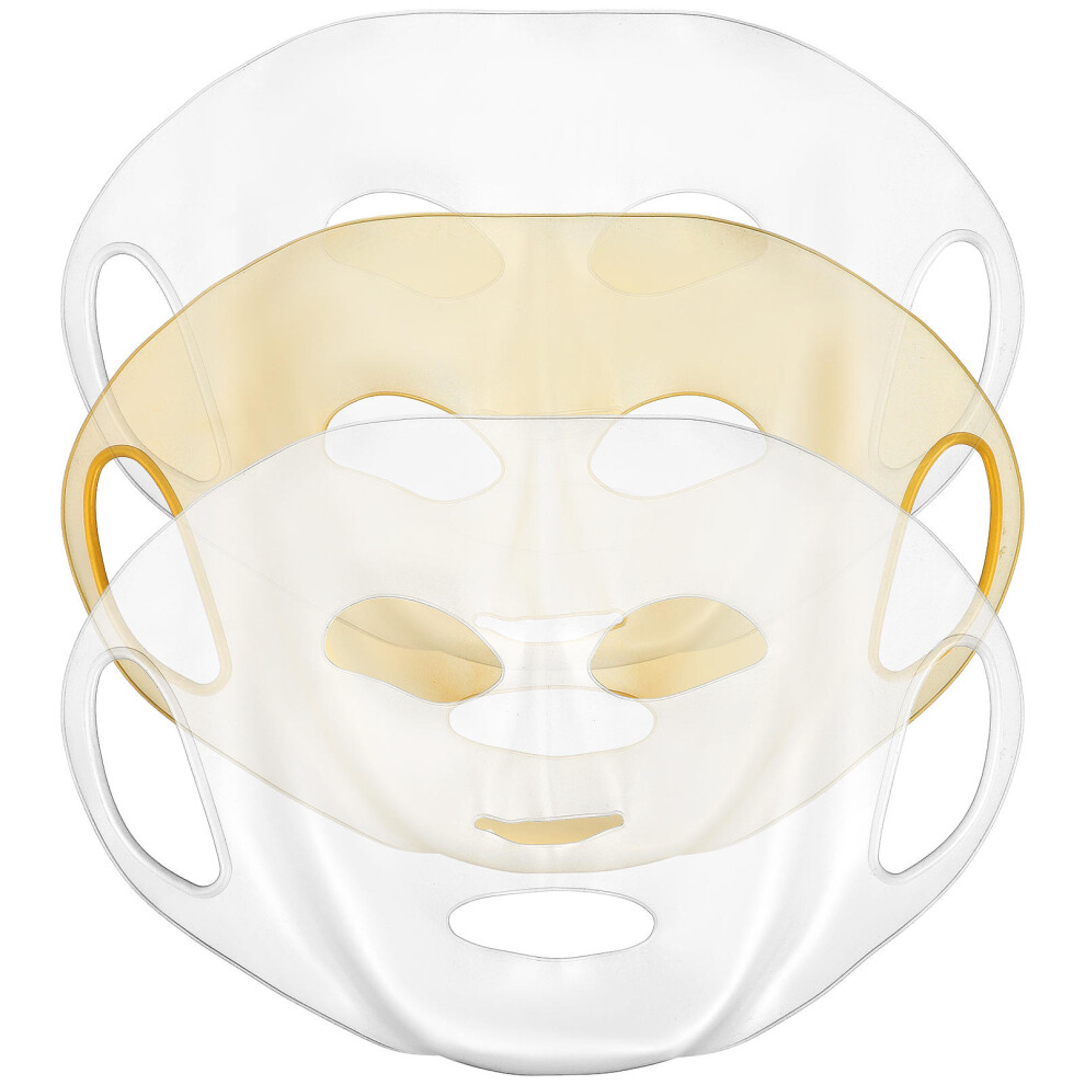 Solustre 3 Pcs Silicone Face Mask Covers For Moisturizing And Reuse