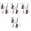 4 Sets Decorative Mini Instrument Models For Home And Kids 3