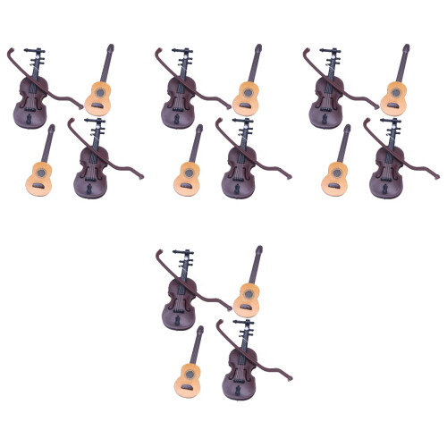 4 Sets Decorative Mini Instrument Models For Home And Kids 2