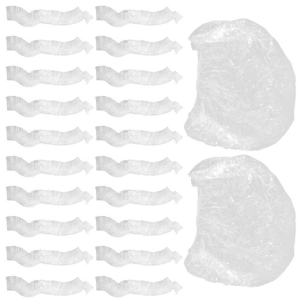 Ohphcall 50Pcs Disposable Foot Bath Liners Clear Thick Plastic For Salon Home