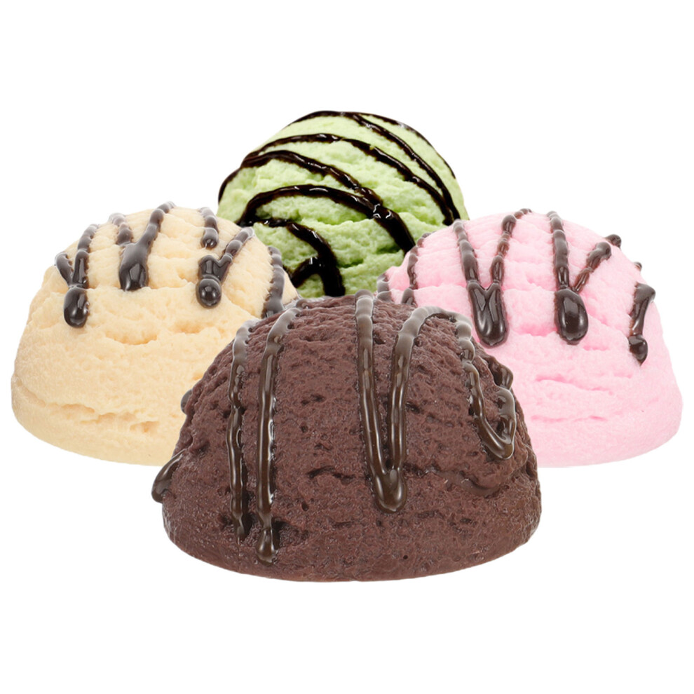 4Pcs Simulation Ice Model Photography Prop Cream 3551759118814
